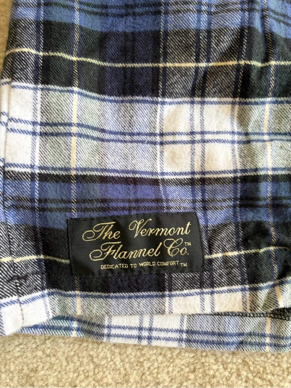 Vermont Flannel Co. Plaid Long-Sleeve Women’s Nightshirt